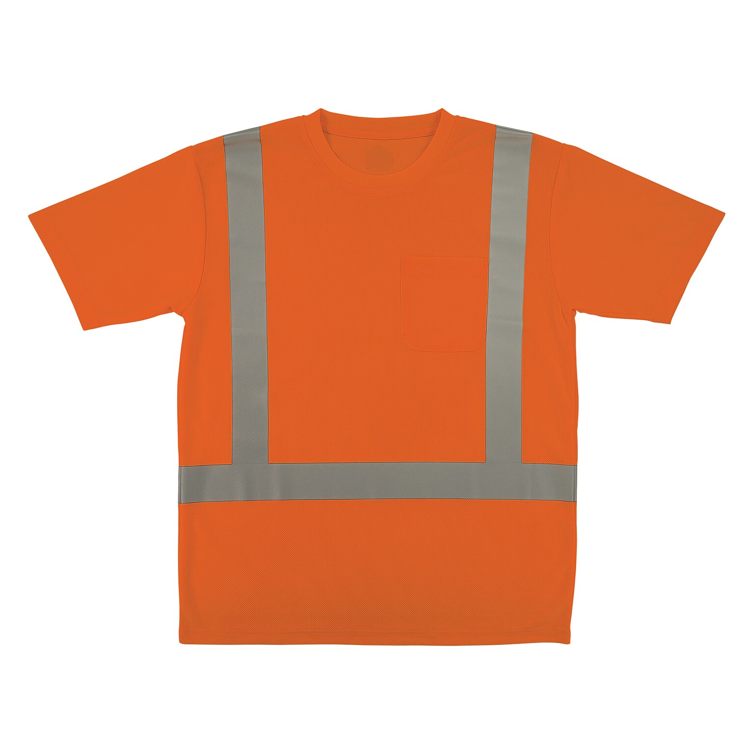 GloWear 8282 High Visibility Short Sleeve T-Shirt, ANSI Type R Class 2, Orange, X-Small (21851)