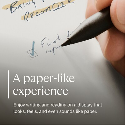 reMarkable Paper Pro Move 7.3" Paper Tablet with Marker Plus & Mosaic Weave Book Folio, Basalt  (RM91A-1001NW)