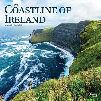 2023 BrownTrout Coastline of Ireland 12 x 24 Monthly Wall Calendar, (9781975455019)