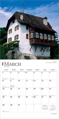 2026 BrownTrout Switzerland 12" x 12" Monthly Wall Calendar (9798330705757)