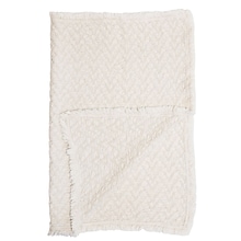 Oatmeal Boho Knit Blanket