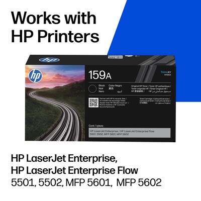 HP 159A Black Toner Cartridge, Prints Up to 5,000 Pages (W1590A)