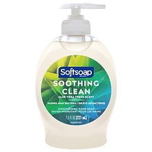 Softsoap Soothing Clean Liquid Hand Soap, Aloe Vera Scent, 7.5 oz., 6/Carton (US04968A/12601)