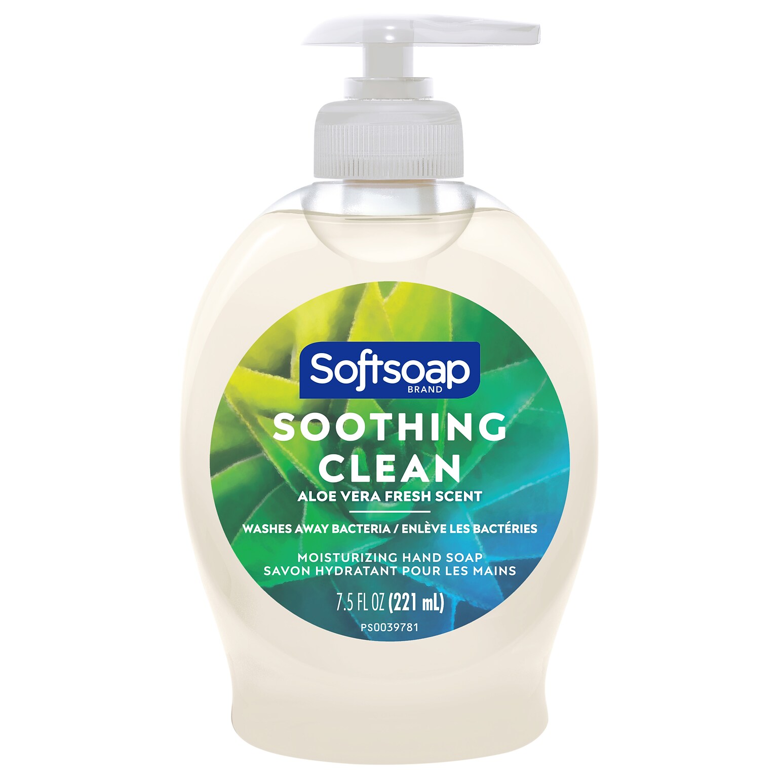 Softsoap Soothing Clean Liquid Hand Soap, Aloe Vera Scent, 7.5 oz., 6/Carton (US04968A/12601)