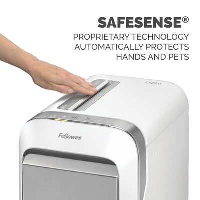 Fellowes LX220 20-Sheet Micro-Cut Shredder, White (5015501)