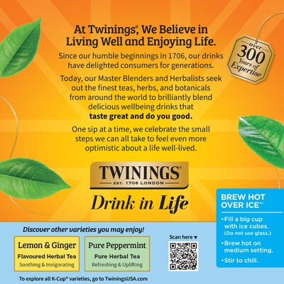 Twinings Pure Camomile Herbal Tea, Keurig® K-Cup® Pods, 24/Box (TNA85790)