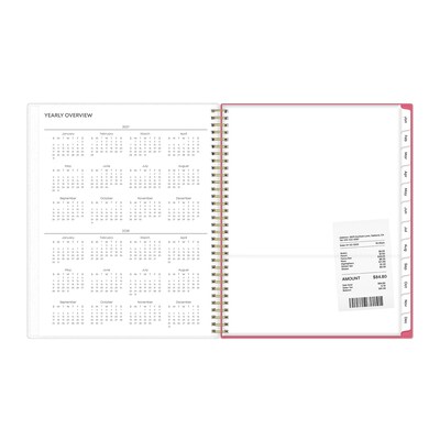 2027 Blue Sky Amalia 8.5" x 11" Calendar Year Weekly & Monthly Planner, Plastic Cover (148767-27)