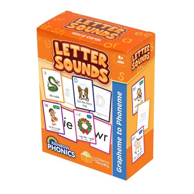 Junior Learning Rainbow Phonics Letter Sound Cards, Graphene to Phoneme (JRLRP104)