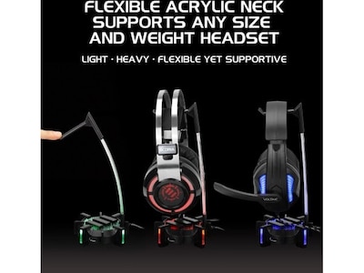 Enhance ENPCGHH100BKEW Headset Stand, Black