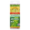 Ticonderoga The Worlds Best Pencil Pre-Sharpened Wooden Pencil, 2.2mm, #2 Soft Lead, 18/Pack (13818