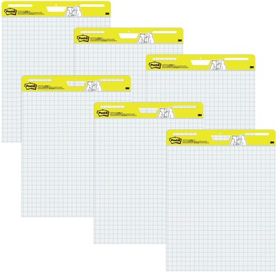 Post-it 559VAD4PK Self-Stick Easel Pads - White, 30 Sheets (4 Pack)