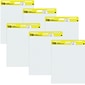 Post-it Super Sticky Wall Easel Pad, 25" x 30", Grid Lined, 30 Sheets/Pad, 6 Pads/Pack (560 VAD 6PK)