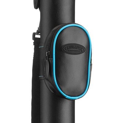 Casemaster Q-Vault Supreme Black with Blue Trim Cue Case (51-0706-03)