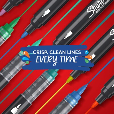 Sharpie Water-Based Creative Markers, Bullet Tip, Green, 6/Pack (2218066)