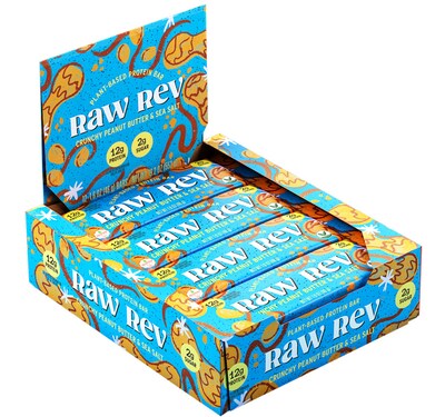 Raw Rev Gluten Free Crunchy Peanut Butter & Sea Salt Protein Bar, 1.6 oz., 12 Bars/Box (RR-S-CRPB-1)