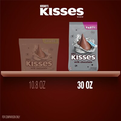 Kisses Milk Chocolate Pieces Bulk Party Pack, 30 oz. (HEC13480)