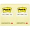 Post-it Notes, 4 x 6, Canary Collection, Lined, 100 Sheet/Pad, 12 Pads/Pack (660YW)