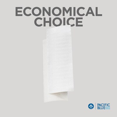 Pacific Blue Basic Multifold Paper Towels, 1-ply, 250 Sheets/Pack, 16 Packs/Carton (20204)