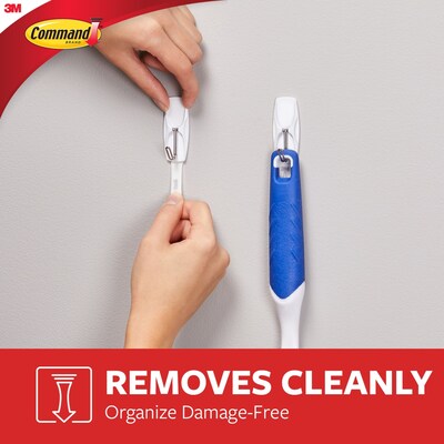 Command Damage Free Medium Hook, 2 lb, White, 7/pack (17065-VPES)