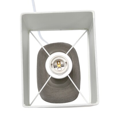 Simple Designs Bedrock Ceramic Table Lamp (LT1115-BWN)