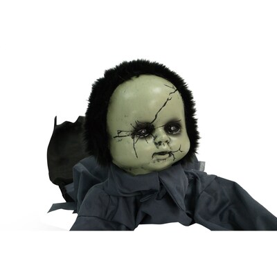 Haunted Hill Farm Animatronic Haunted Crawling Baby Doll (HHGBBOY-1LSA)