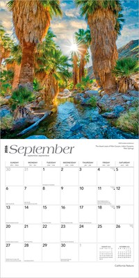 2026 BrownTrout California Nature 12" x 12" Monthly Wall Calendar (9798330702732)