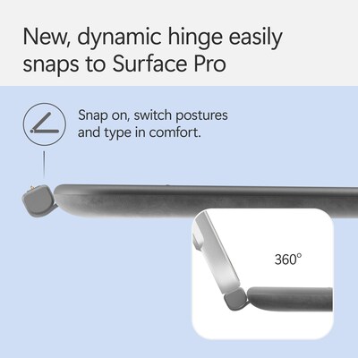 Microsoft Surface Pro 12" Keyboard Cover with Slim Pen 2, Slate (EP2-32750)