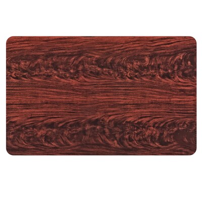 Flash Furniture Glenbrook 30"W x 48"D 1.125" Thickness Reversible Rectangular Table Top, Laminate, Black/Mahogany (ST23-8560-PF)