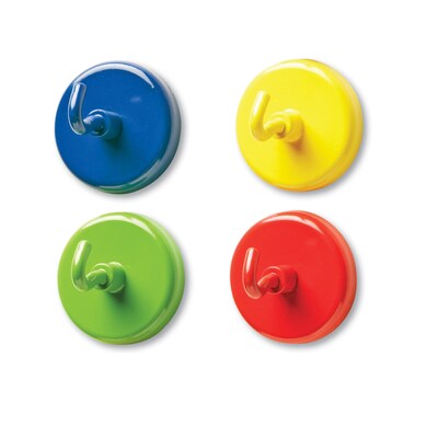 Learning Resources Super Strong Magnetic Hooks 1.5 in Diameter, 4 Pieces (LER2694)