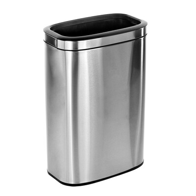 Alpine Industries Stainless Steel Trash Can with Liner, 10.5 Gallon (ALP470-40L)