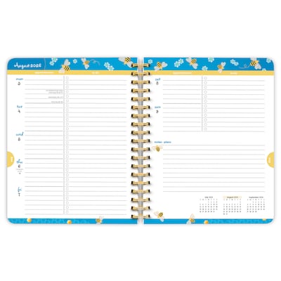 2026-2027 BrownTrout Busy Bees Wire-O 6.5" x 7.75" Academic Year Weekly Student Planner, Paperboard Cover (9798330708161)