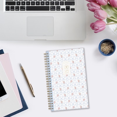 2026-2027 Blue Sky Elenora 5" x 8" Academic Year Weekly & Monthly Planner, Plastic Cover (157563)