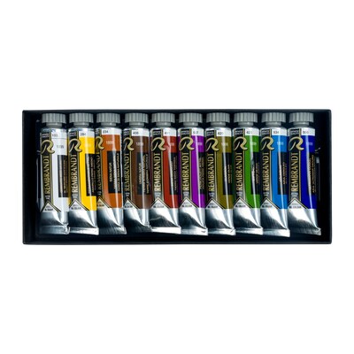 Rembrandt Oil Paint, Assorted Colors, 10/Set (RBX01820311)