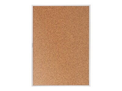 Quartet Standard Cork Bulletin Board, Silver Frame, 5' x 3' (2305)