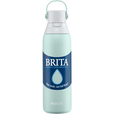 Brita Stainless Steel Filtered Water Bottle, 20 oz., Glacier (36448)