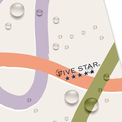 Five Star Five Star Simple Waves 1-Subject Notebooks, College Ruled, 80 Sheets, Multicolor (820233F-24)