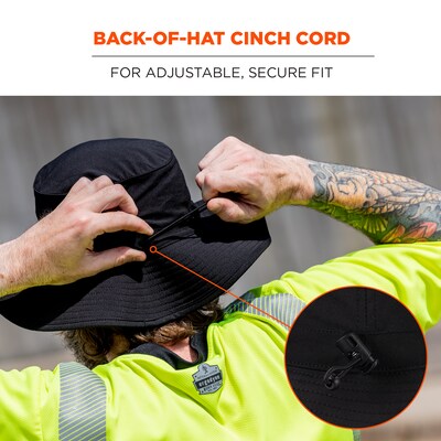 Chill-Its 8939 Cooling Bucket Hat, Black (12664)