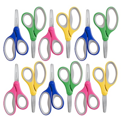 Staples 5-Inch Kids Blunt Tip Scissors, Straight Handle, Right & Left Handed – School Scissors