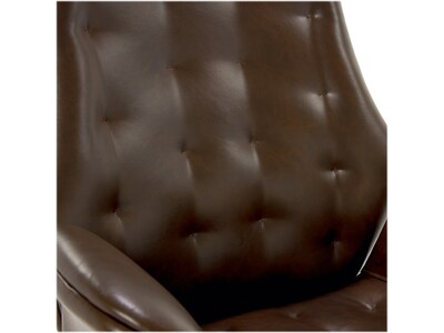 Thomasville Furniture Brooks Ergonomic Bonded Leather Swivel Executive Chair, Brown (51493-BRN)