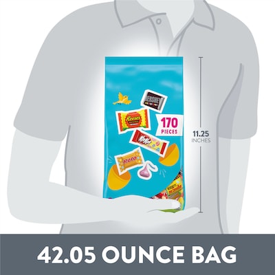 Hershey's Assorted Chocolate Easter Candy Bag, 42.05 oz, 170 Pieces/Bag (HEC46188)