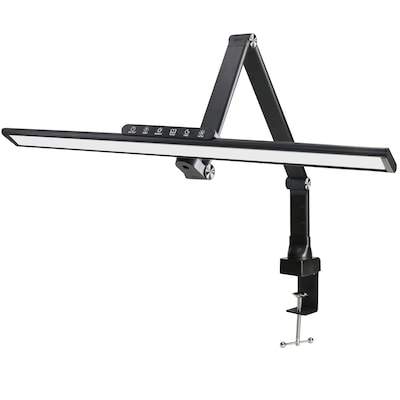 Excello Global Products Wellness Series LED Desk Lamp, 17.5, Black (EGP-DL-18-BLK)