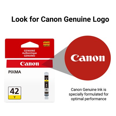 Canon 42 Yellow Standard Yield Ink Cartridge   (6387B002)