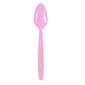 JAM PAPER Premium Utensils Party Pack, Plastic Spoons, Baby Pink Pastel, 48 Disposable Spoons/Pack