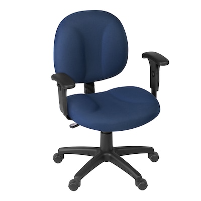 Regency Comfort Series Ergonomic Fabric Swivel Task Chair, Navy Blue (105-AA-NV)