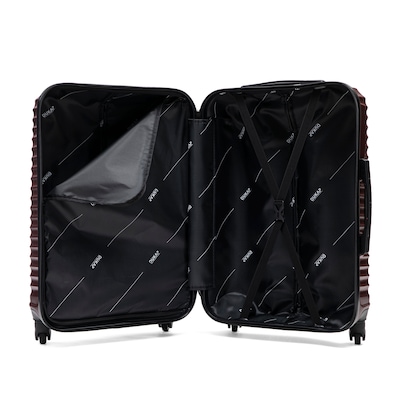 DUKAP Adly 33.27" Hardside Suitcase, 4-Wheeled Spinner, TSA Checkpoint Friendly, Wine (DKADL00XL-WIN)