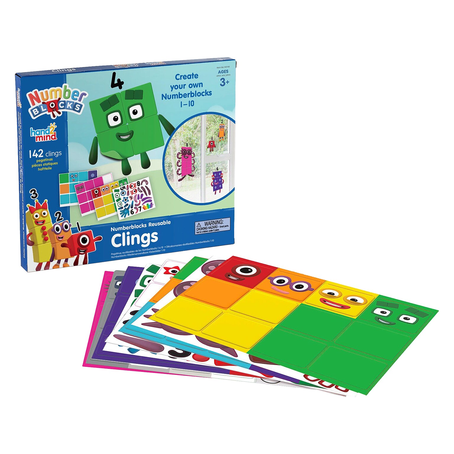 hand2mind Numberblocks Reusable Clings (94746)