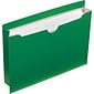 Quill Brand® Reinforced File Jacket, 2" Expansion, Letter Size, Green, 50/Box (74920GN)