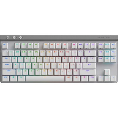 Logitech G515 LIGHTSPEED TKL Ergonomic Gaming Mechanical Keyboard, White (920-012535)