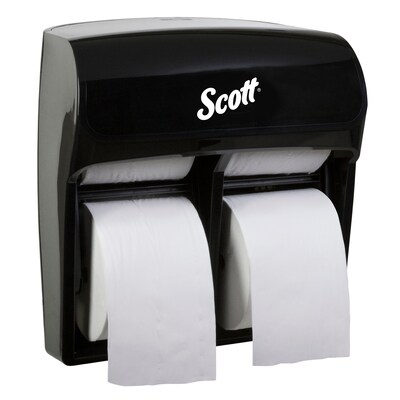 Scott Professional High Capacity Bathroom Tissue Dispenser, Black (44518)