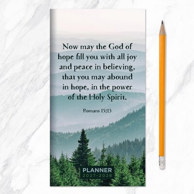 2027 TF Publishing Bible 3.5" x 6.5"  Monthly Standard Planner, Paperboard Cover, Multicolored (27-7004)